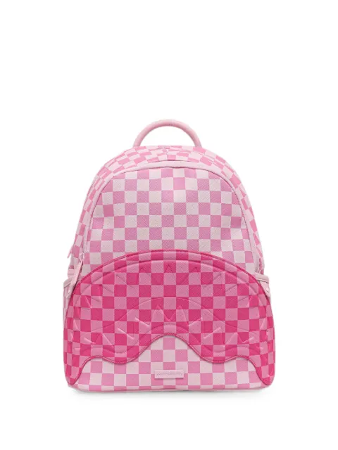 Sprayground Shark chequered backpack