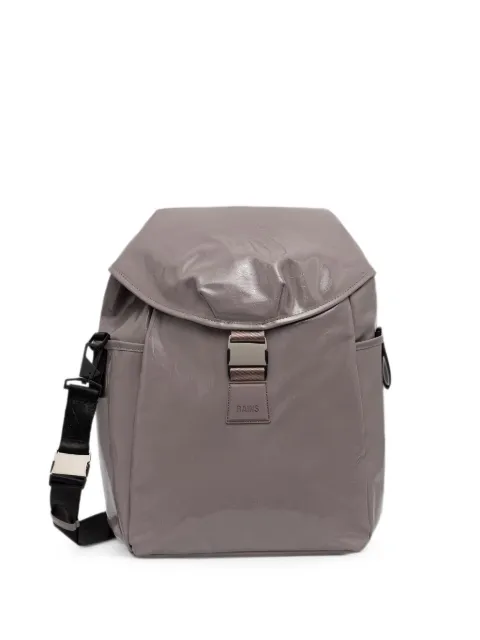 Rains Valera buckle-fastening logo-patch backpack