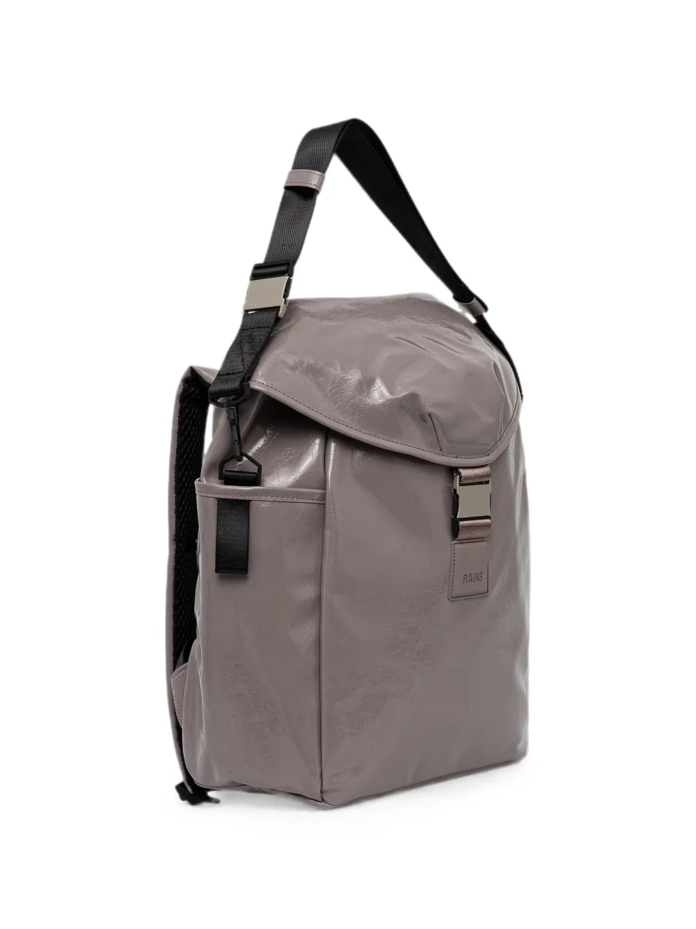 Rains Valera buckle-fastening logo-patch backpack Grijs