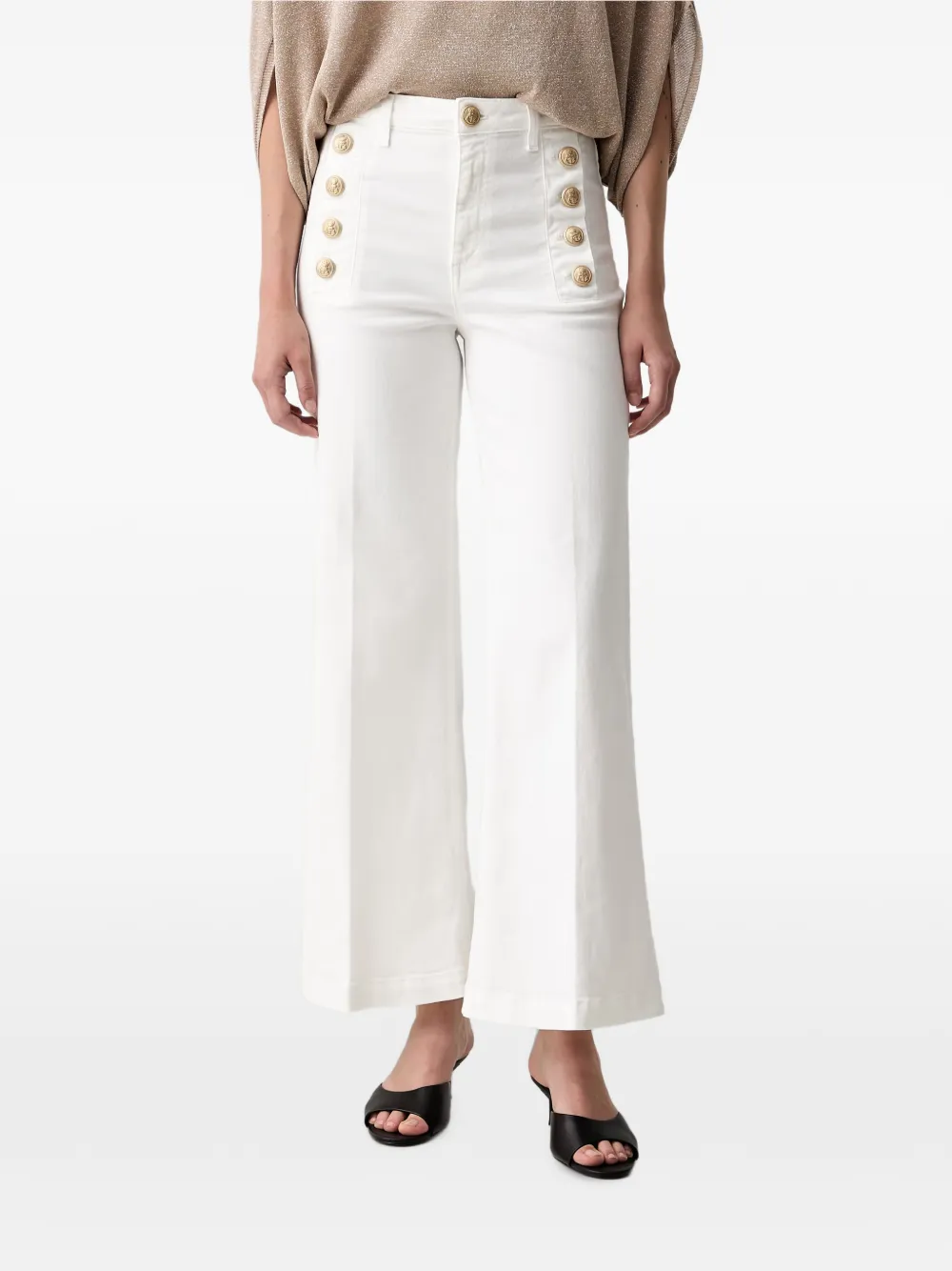 VICOLO Cristina wide-leg jeans - Bianco