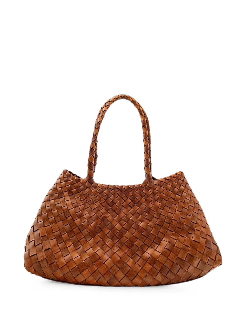 DRAGON DIFFUSION Santa Croce woven shoulder bag - Brown