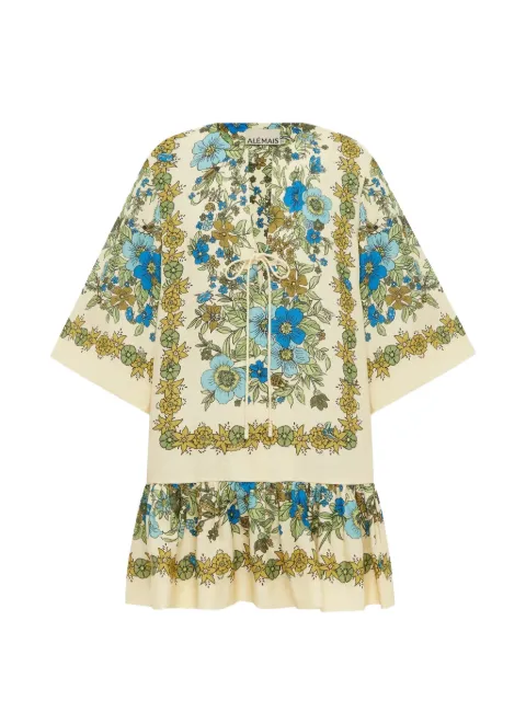 ALEMAIS Sophia linen mini dress