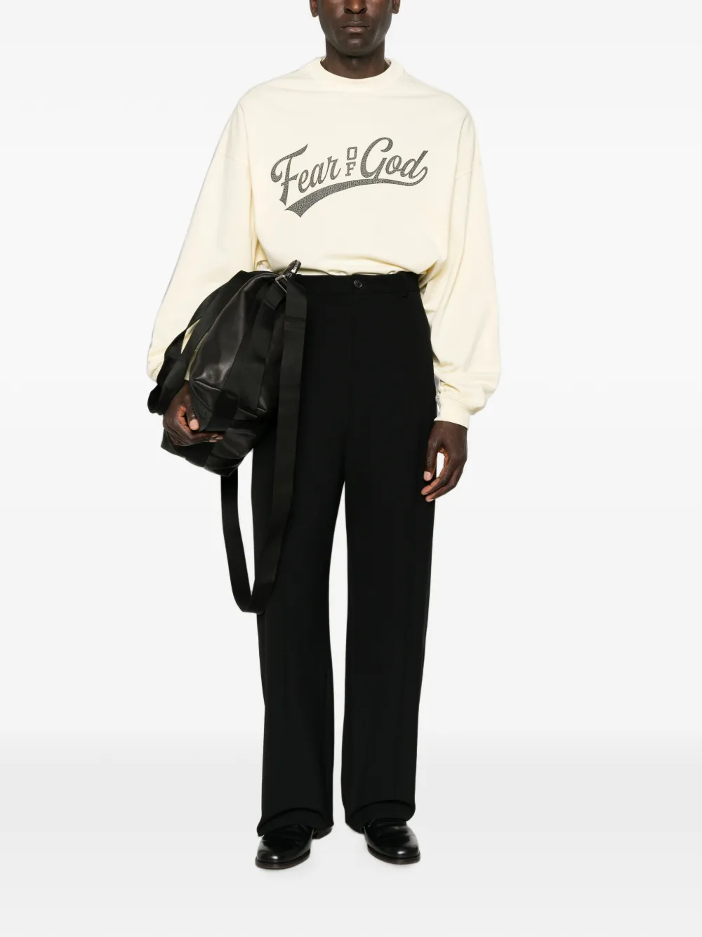 FEAR OF GOD ESSENTIALS Merch long sleeve T-shirt Beige
