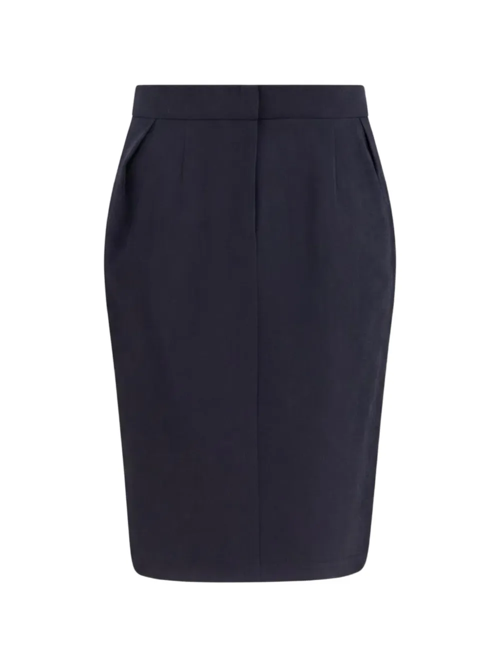 Magda Butrym pleated button-flap midi skirt - Nero