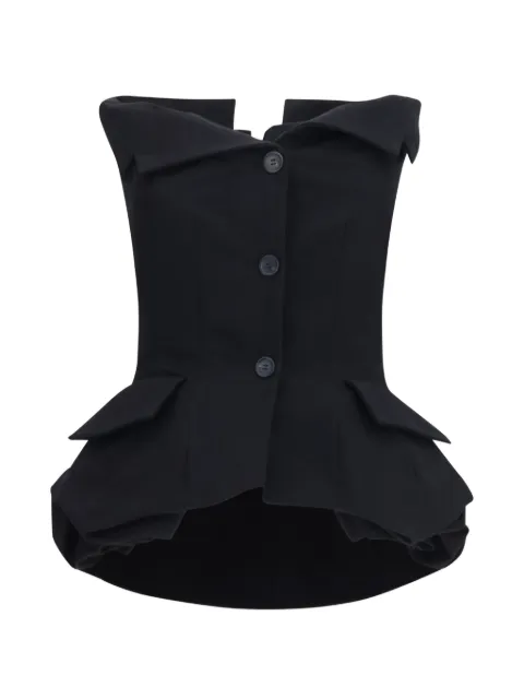 Magda Butrym off-shoulder peplum blouse