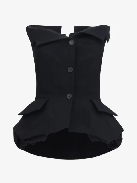 Magda Butrym off-shoulder peplum blouse