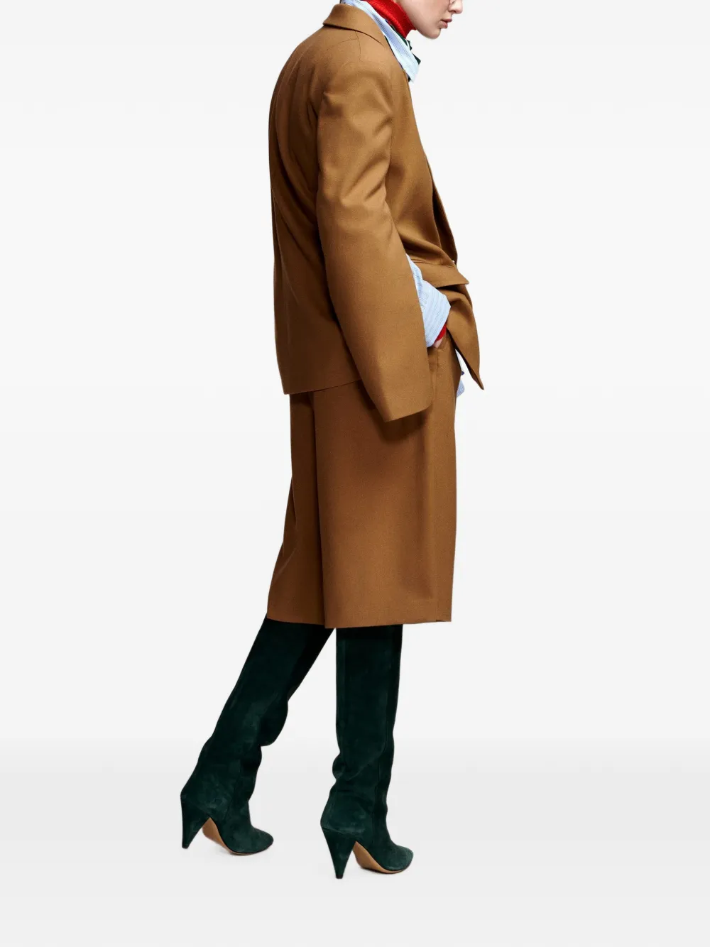 Essentiel Antwerp Kendra double-breasted blazer Bruin