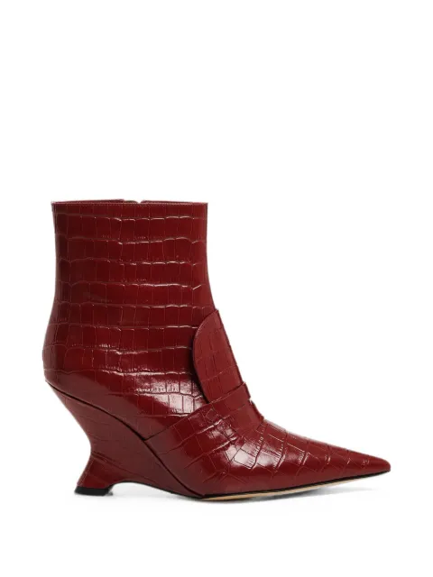 Essentiel Antwerp botines con efecto de piel de cocodrilo