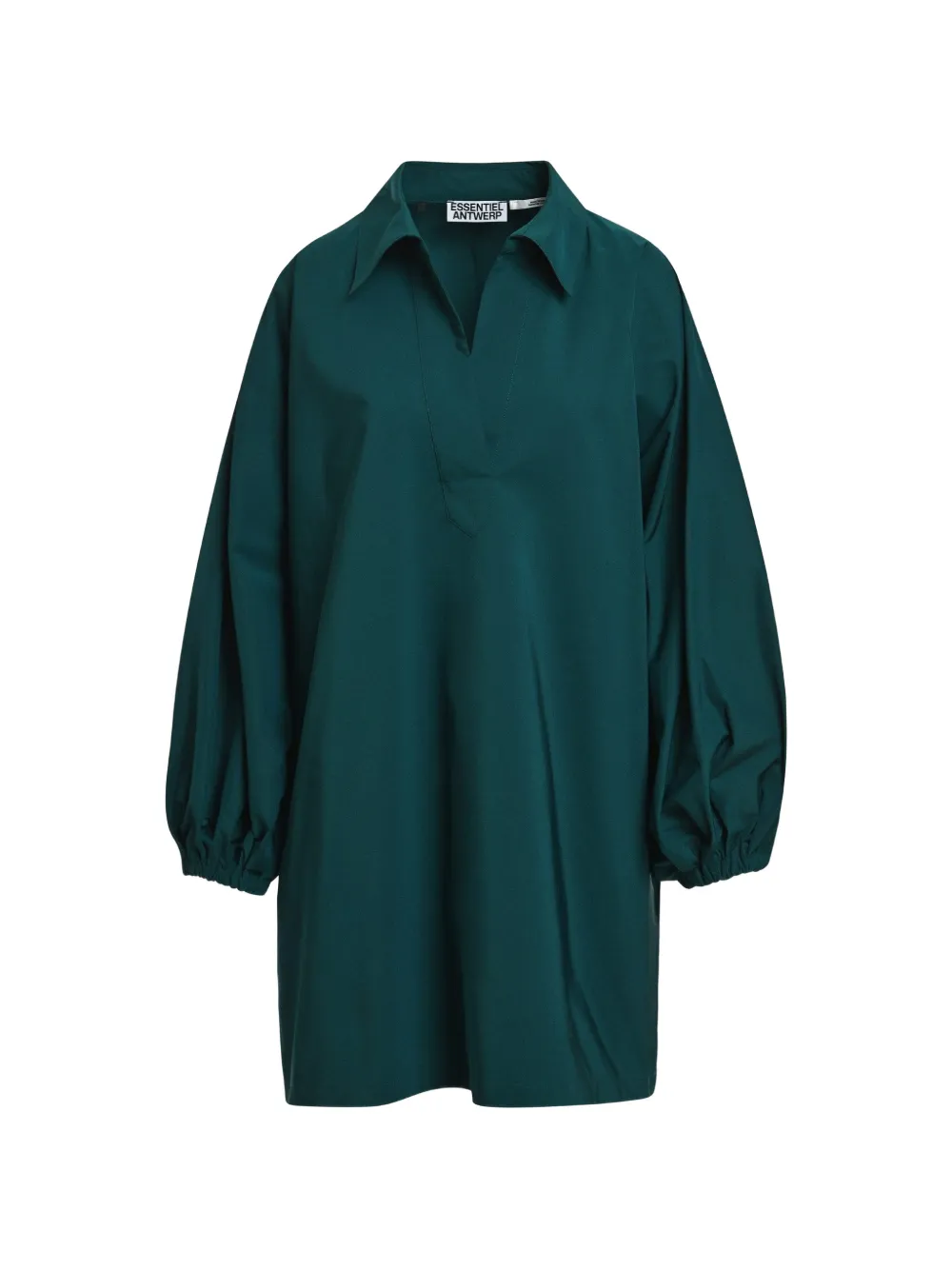 Essentiel Antwerp oversized V-neck dress Groen