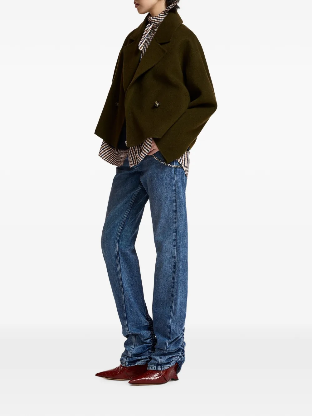 Essentiel Antwerp Oversized jack Groen