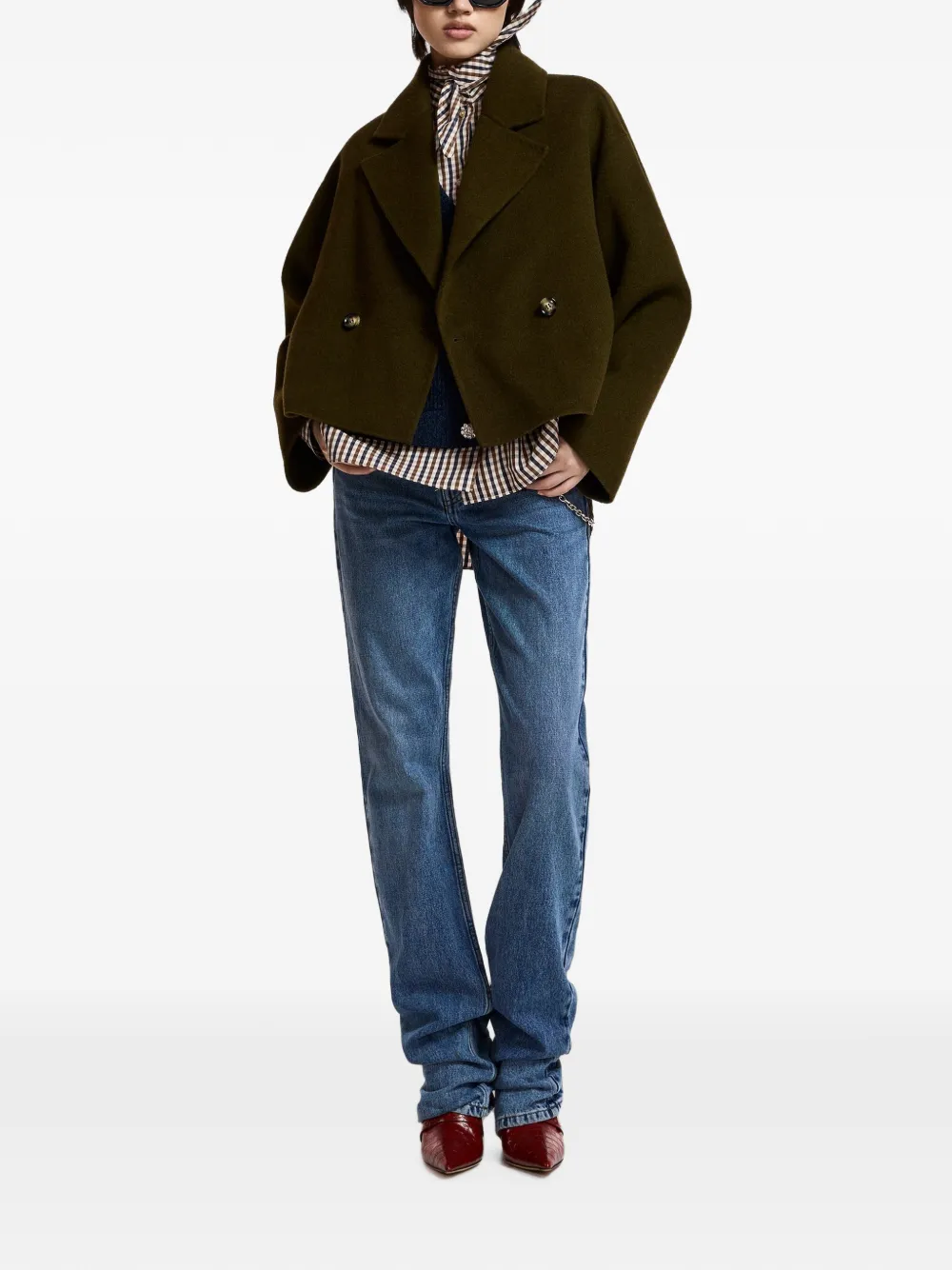 Essentiel Antwerp Oversized jack Groen