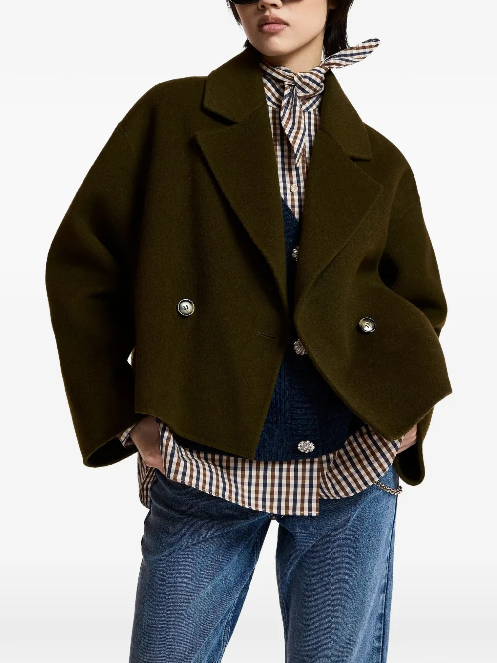 Essentiel Antwerp Oversized jack Groen