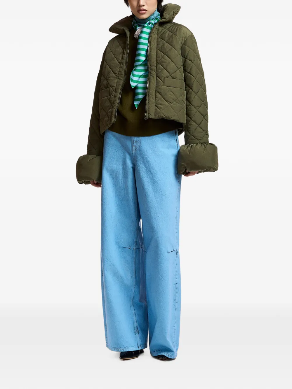 Essentiel Antwerp Jack met rits Groen