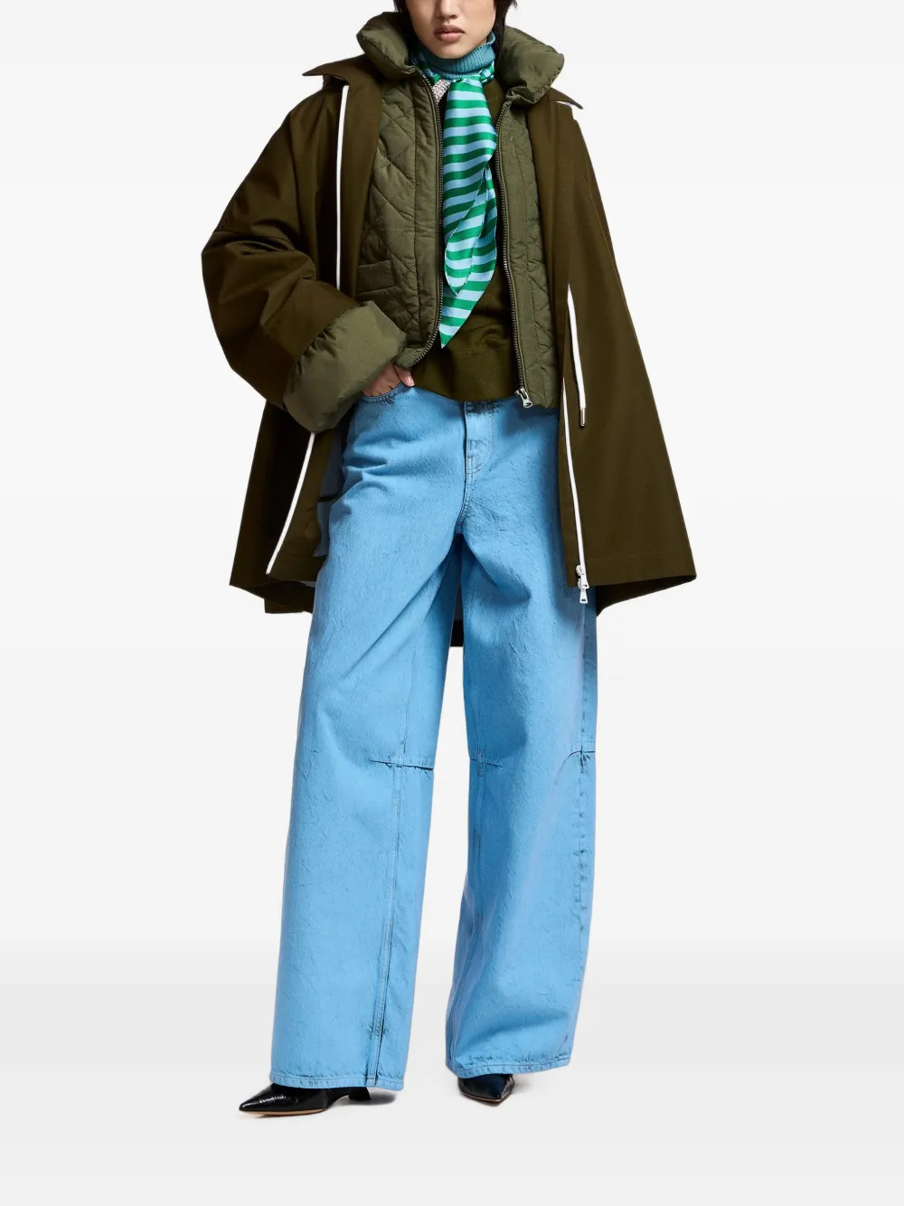 Essentiel Antwerp Jack met rits Groen