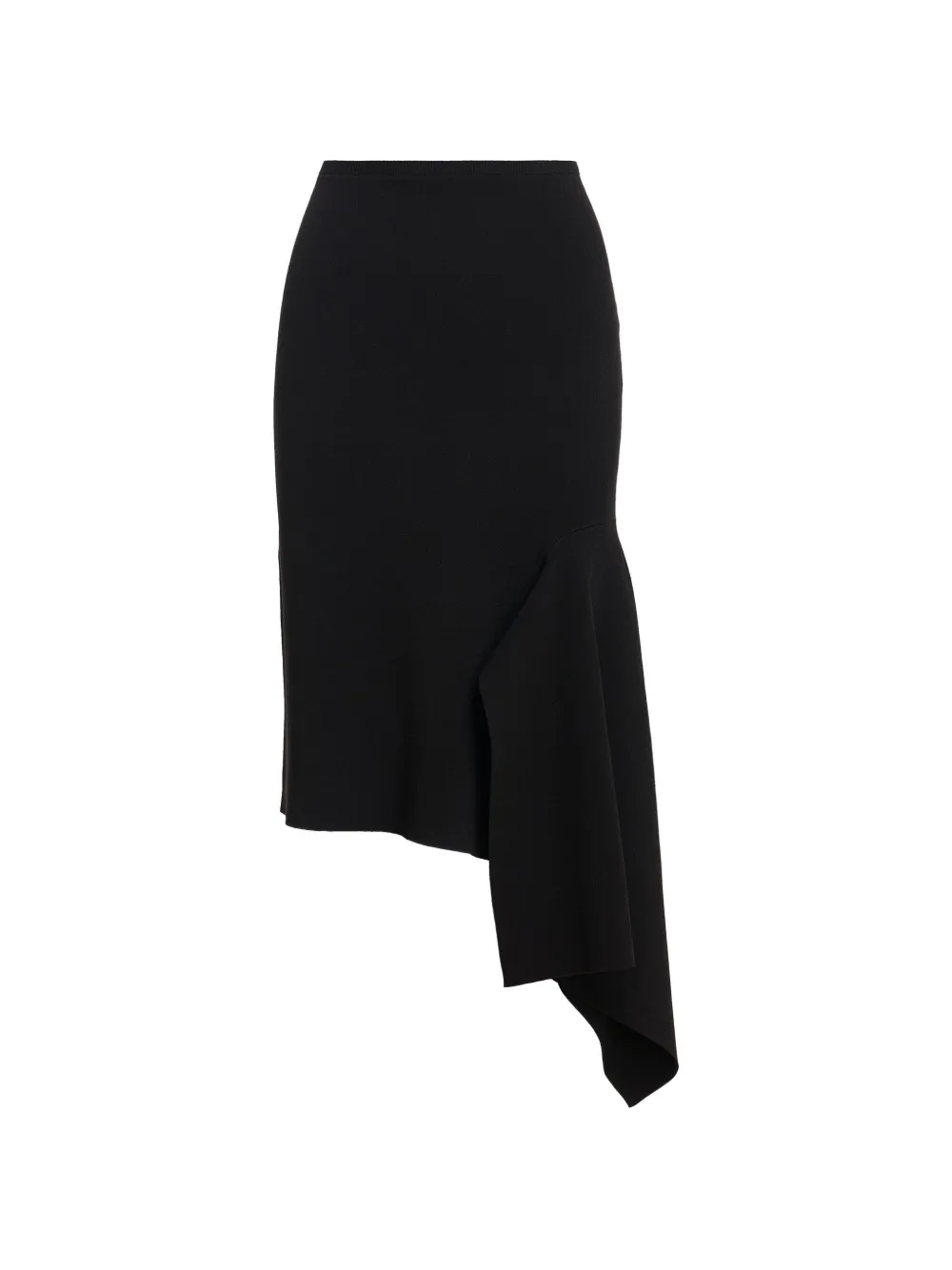 Essentiel Antwerp draped-panel asymmetrical skirt - Nero