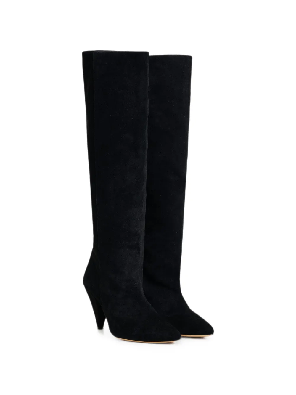 Essentiel Antwerp pointed-toe slouched knee-high boots Zwart