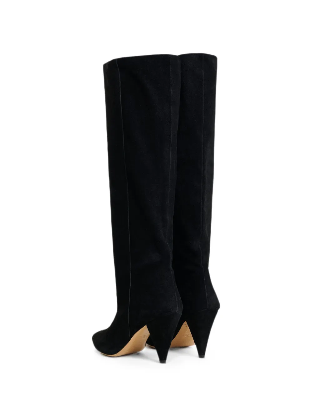 Essentiel Antwerp pointed-toe slouched knee-high boots Zwart