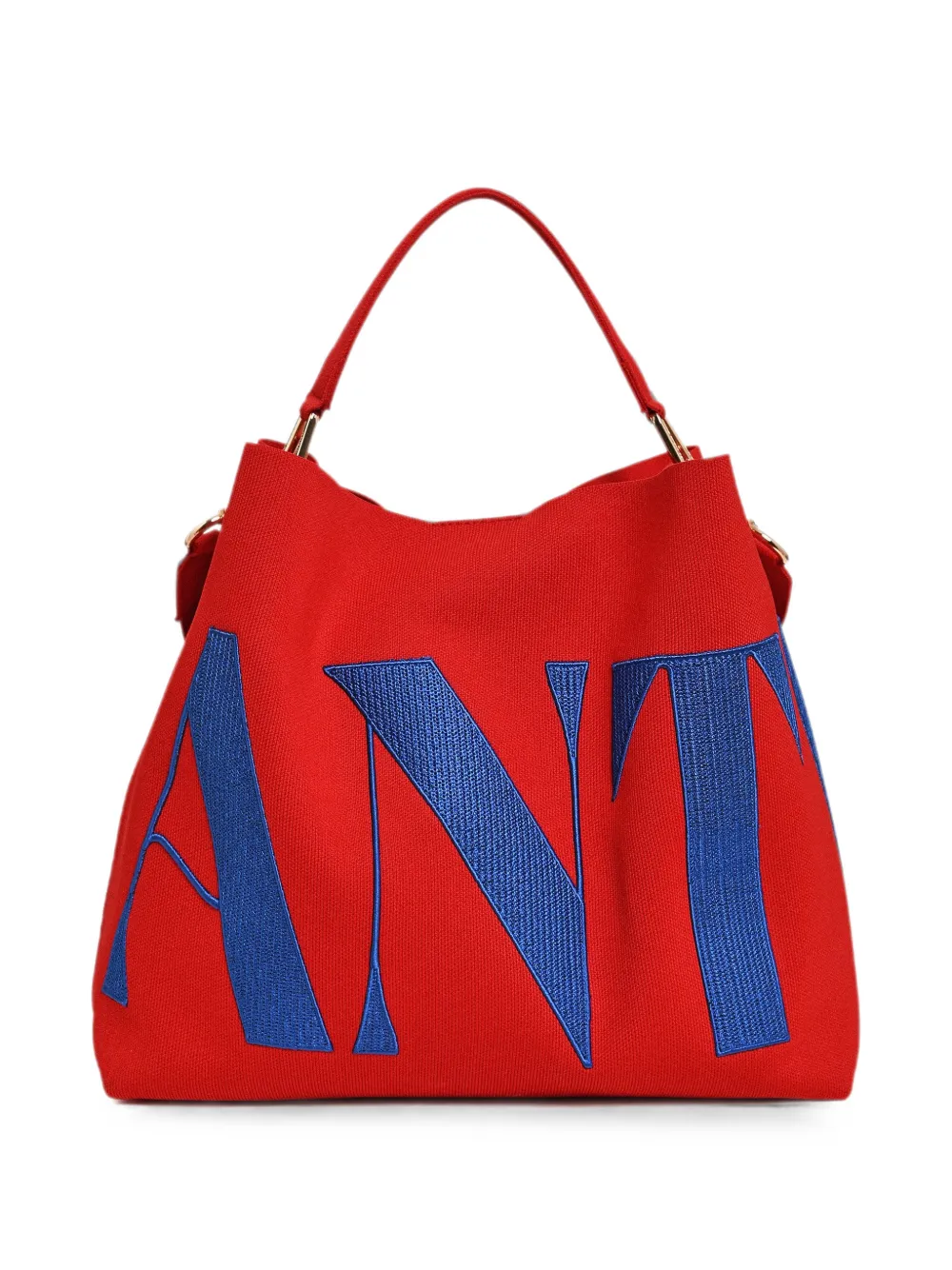 Essentiel Antwerp Borsa tote Karoll con applicazione logo - Rosso