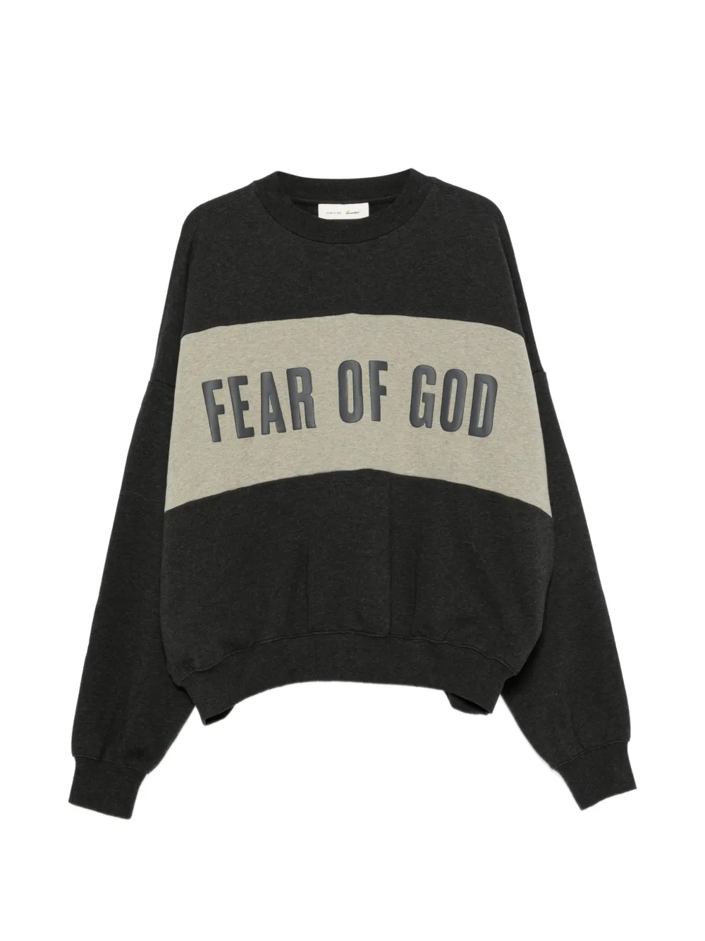 FEAR OF GOD ESSENTIALS logo-print panelled sweater - Grau