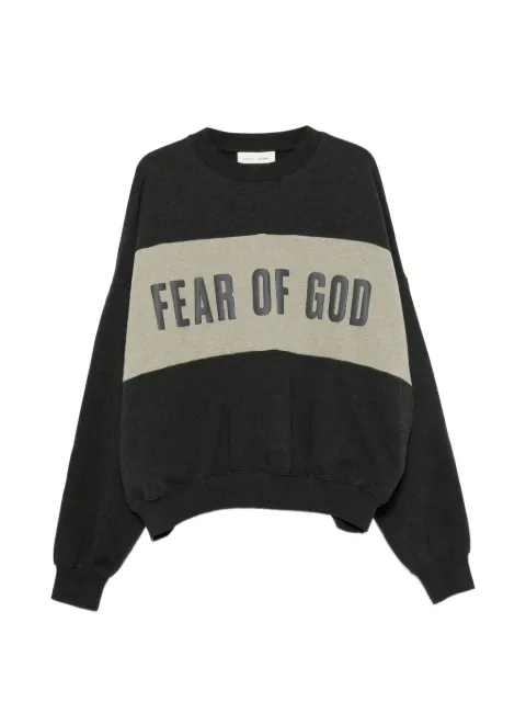 FEAR OF GOD ESSENTIALS logo-print panelled sweater