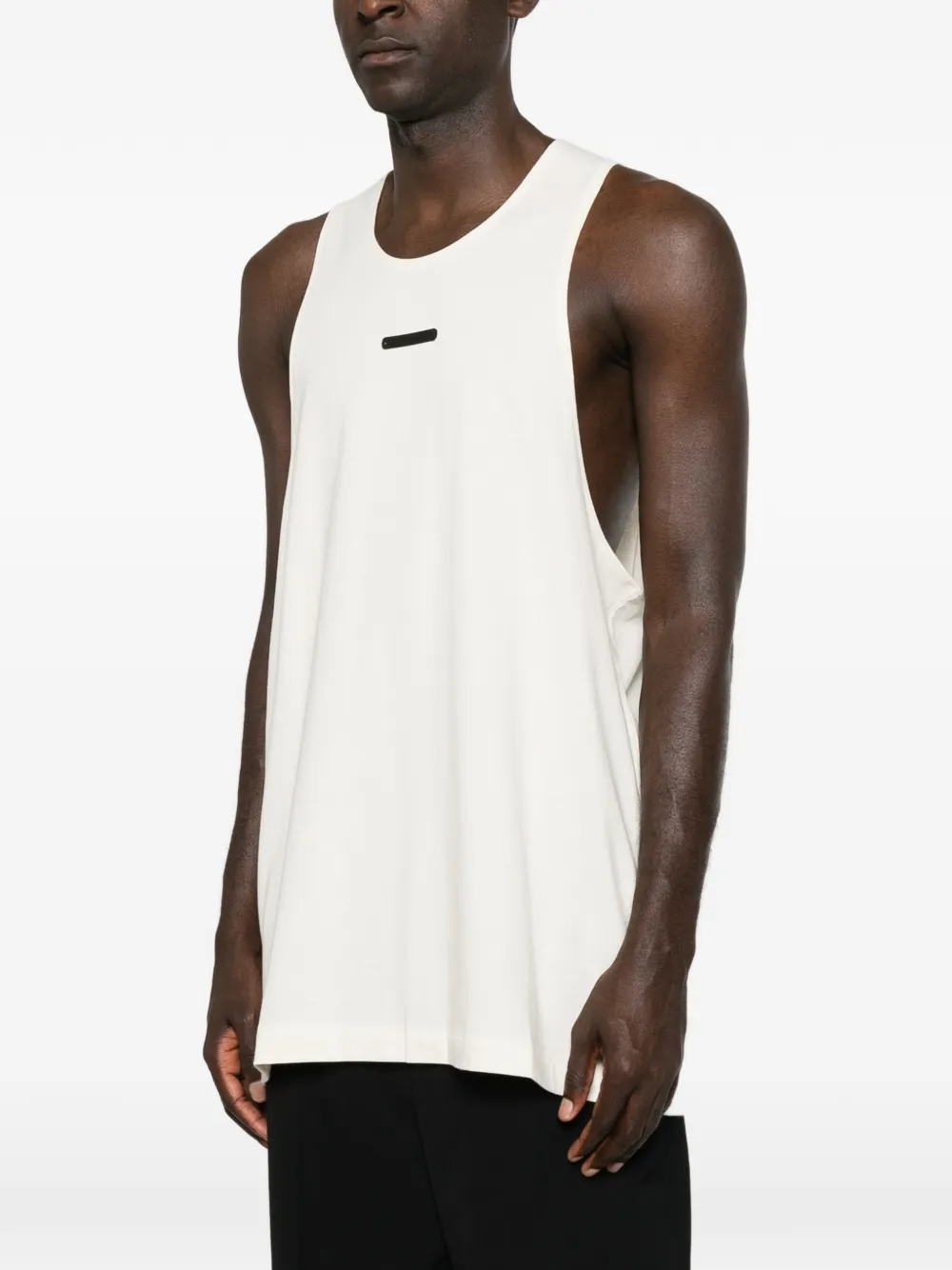 FEAR OF GOD ESSENTIALS logo-plaque vest Wit