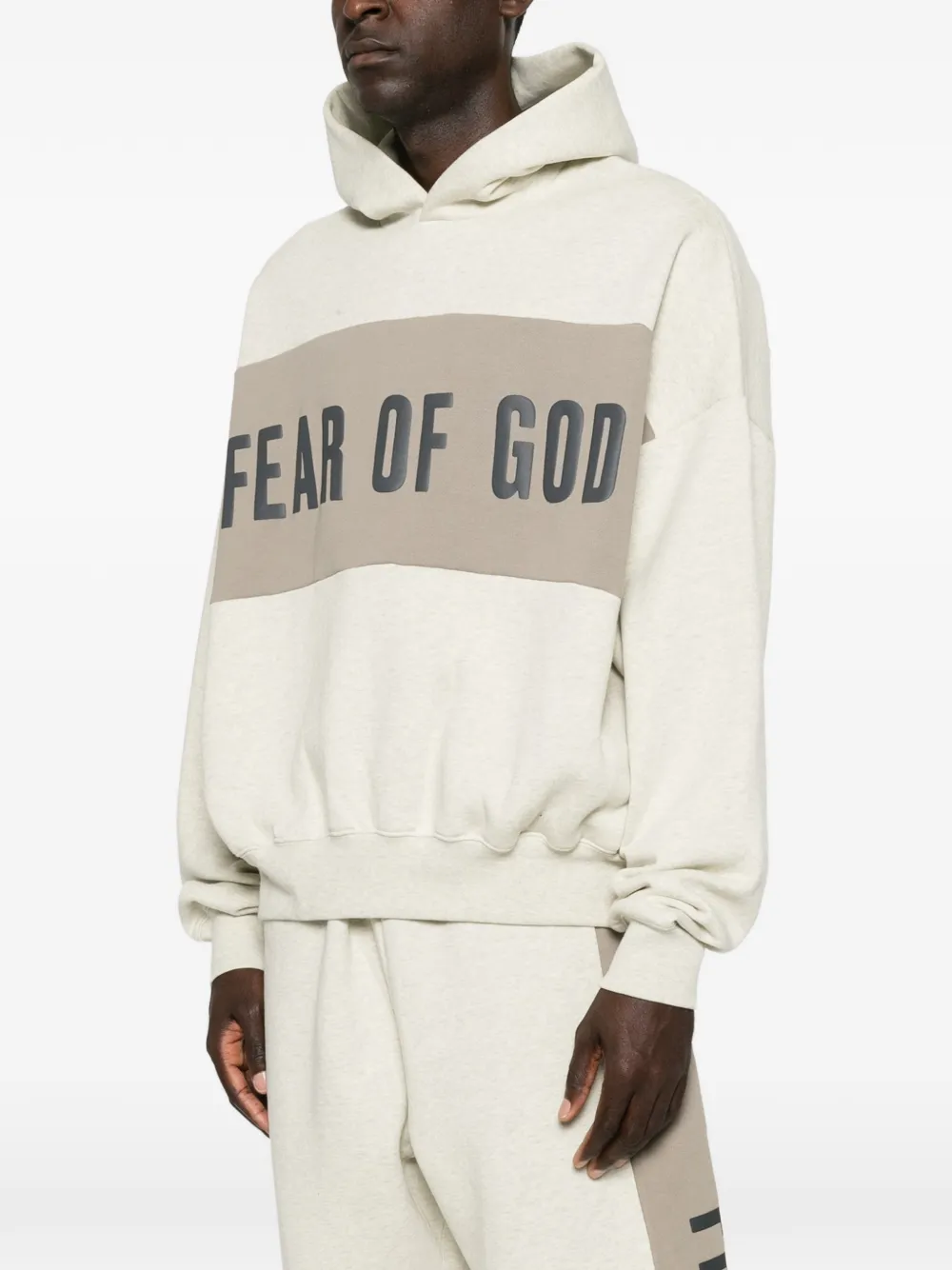 FEAR OF GOD ESSENTIALS Hoodie met logoprint Beige