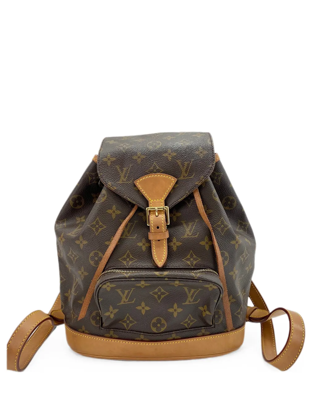 Pre-owned Louis Vuitton 2099 Mm Montsouris Backpack In Brown
