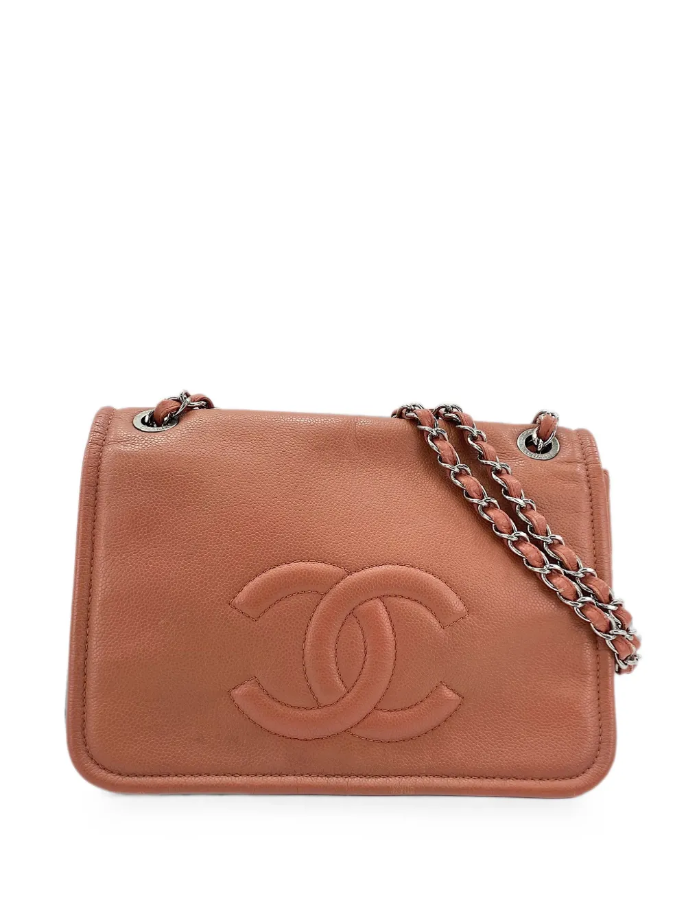 CHANEL Pre-Owned 2008-2009 CC logo shoulder bag - Marrone
