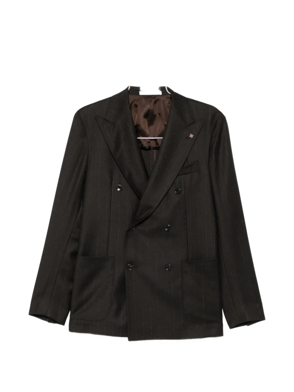 Tagliatore stripe-pattern double-breasted suit - Nero