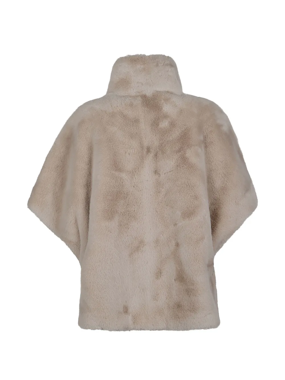 PINKO faux-fur buckle-detail jacket Beige
