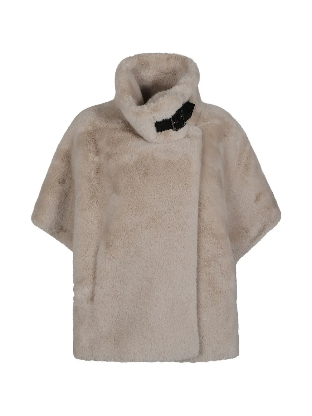 PINKO faux-fur buckle-detail jacket - Nude