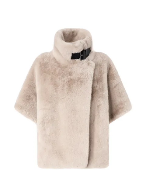 PINKO veste en fourrure artificielle à détail de boucle