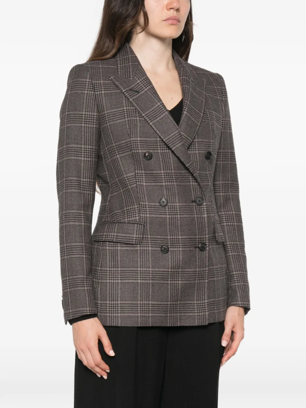 Tagliatore Blazer met dubbele rij knopen Bruin