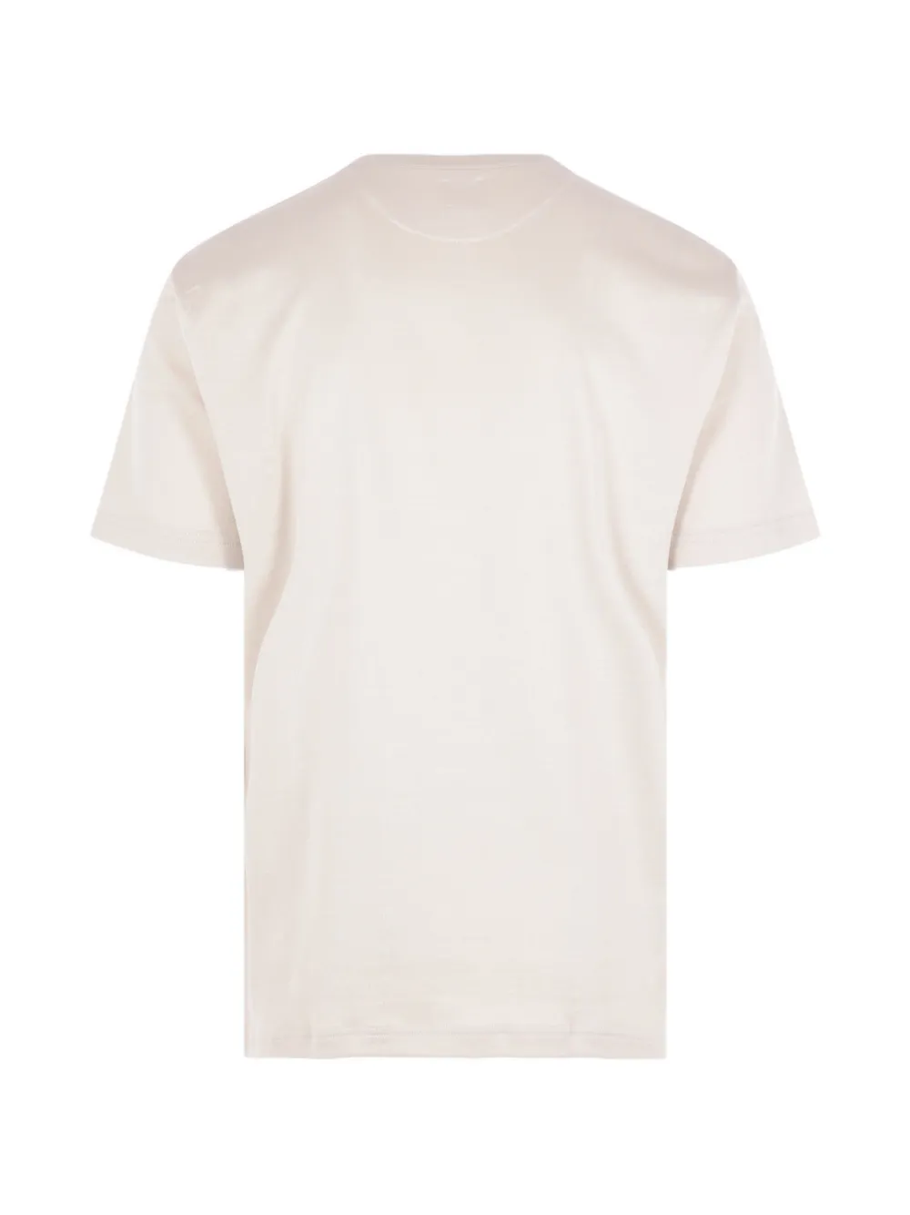 Eleventy Katoenen T-shirt met gelaagde afwerking Beige