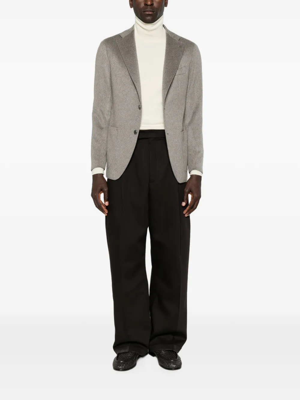 Tagliatore Blazer met enkele rij knopen Grijs