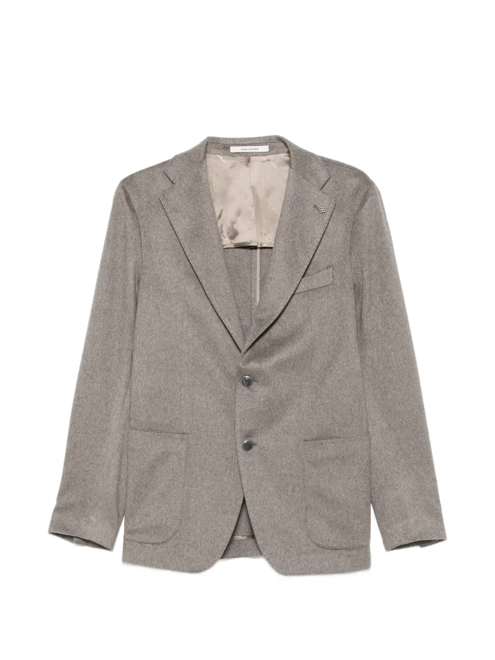 Tagliatore notched-lapel single-breasted blazer - Grigio