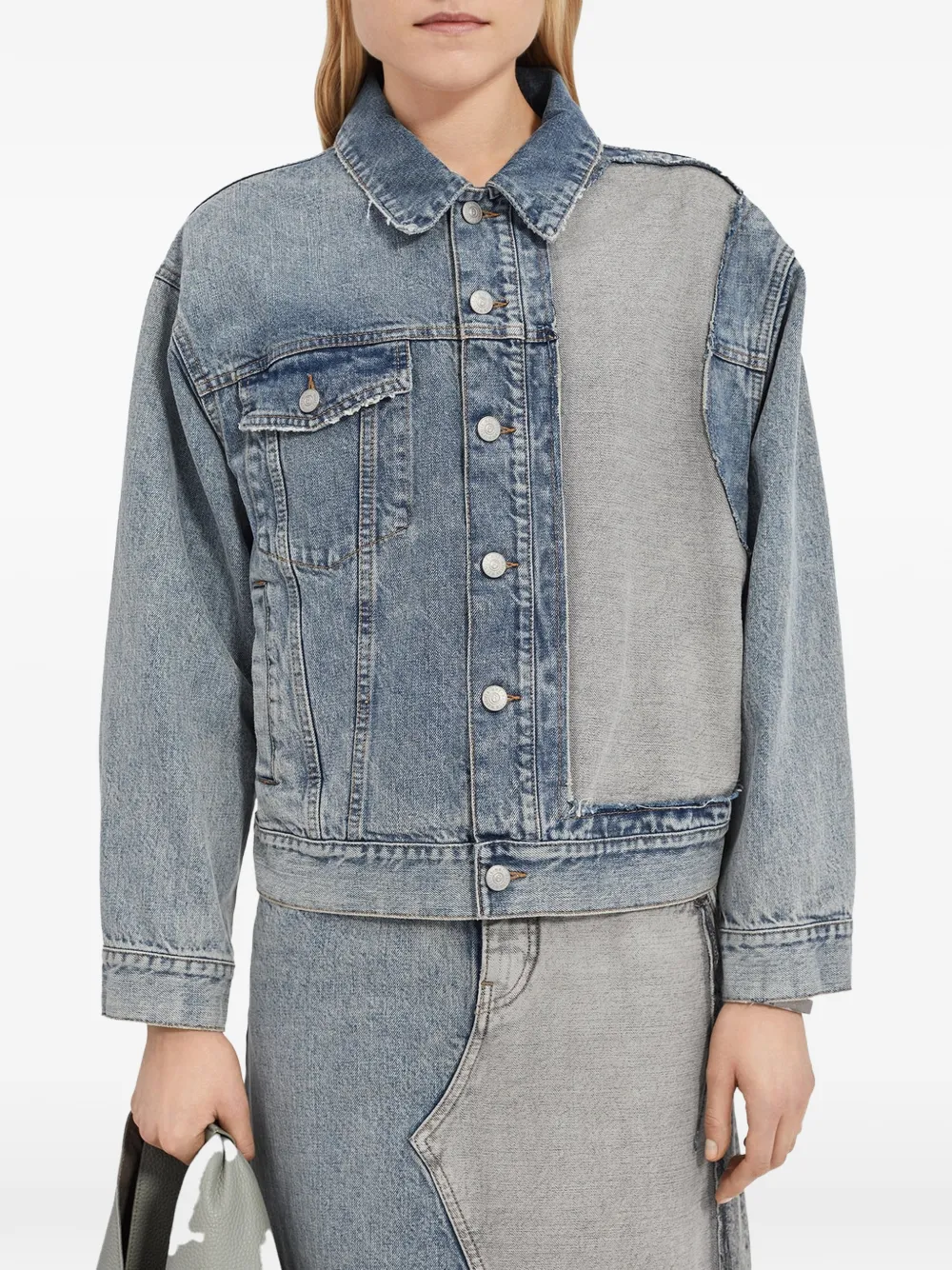 MM6 Maison Margiela Denim jack Blauw