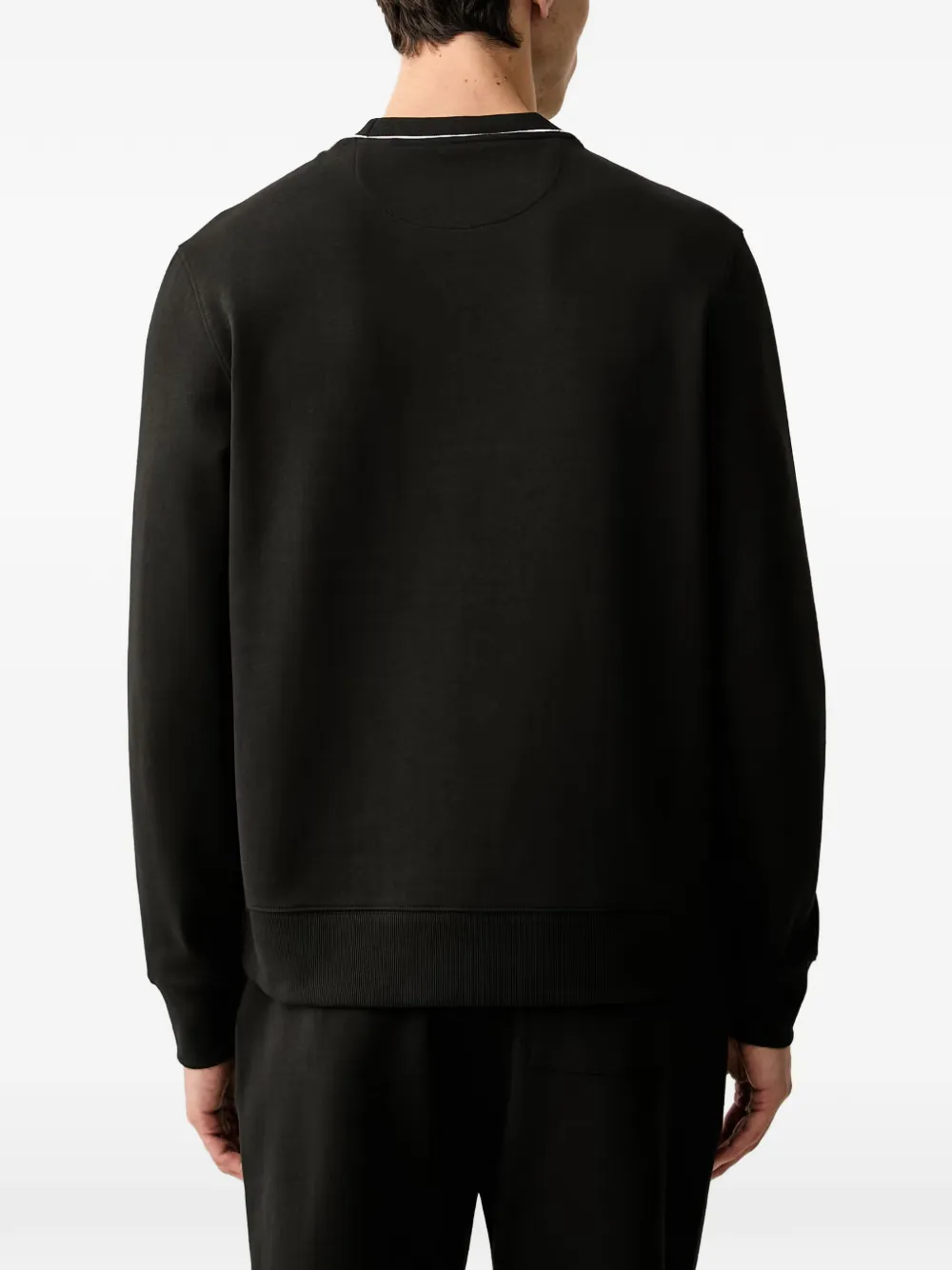 Michael Kors Sweater van katoenblend met logo Zwart