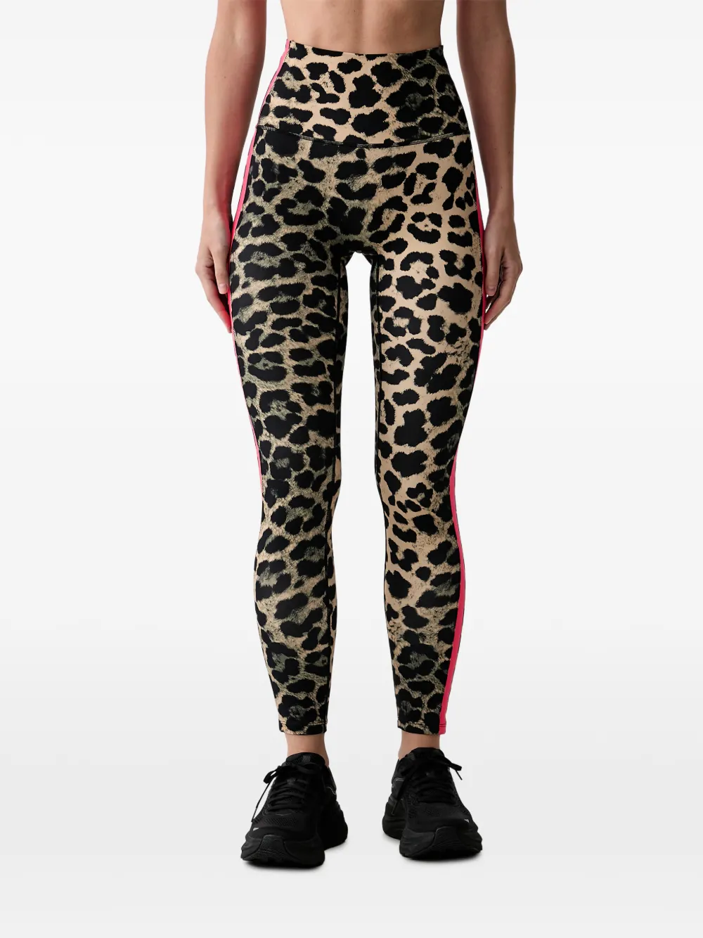 P.E Nation leopard-print side-stripe leggings