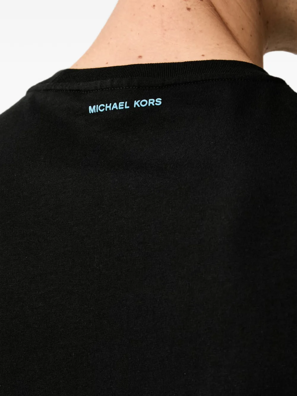 Michael Kors Jersey katoenen T-shirt met logo Zwart