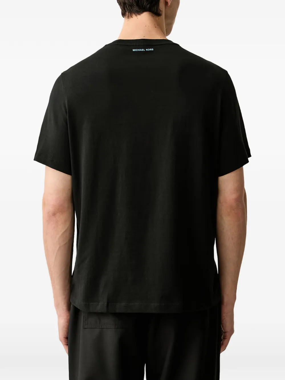Michael Kors Jersey katoenen T-shirt met logo Zwart