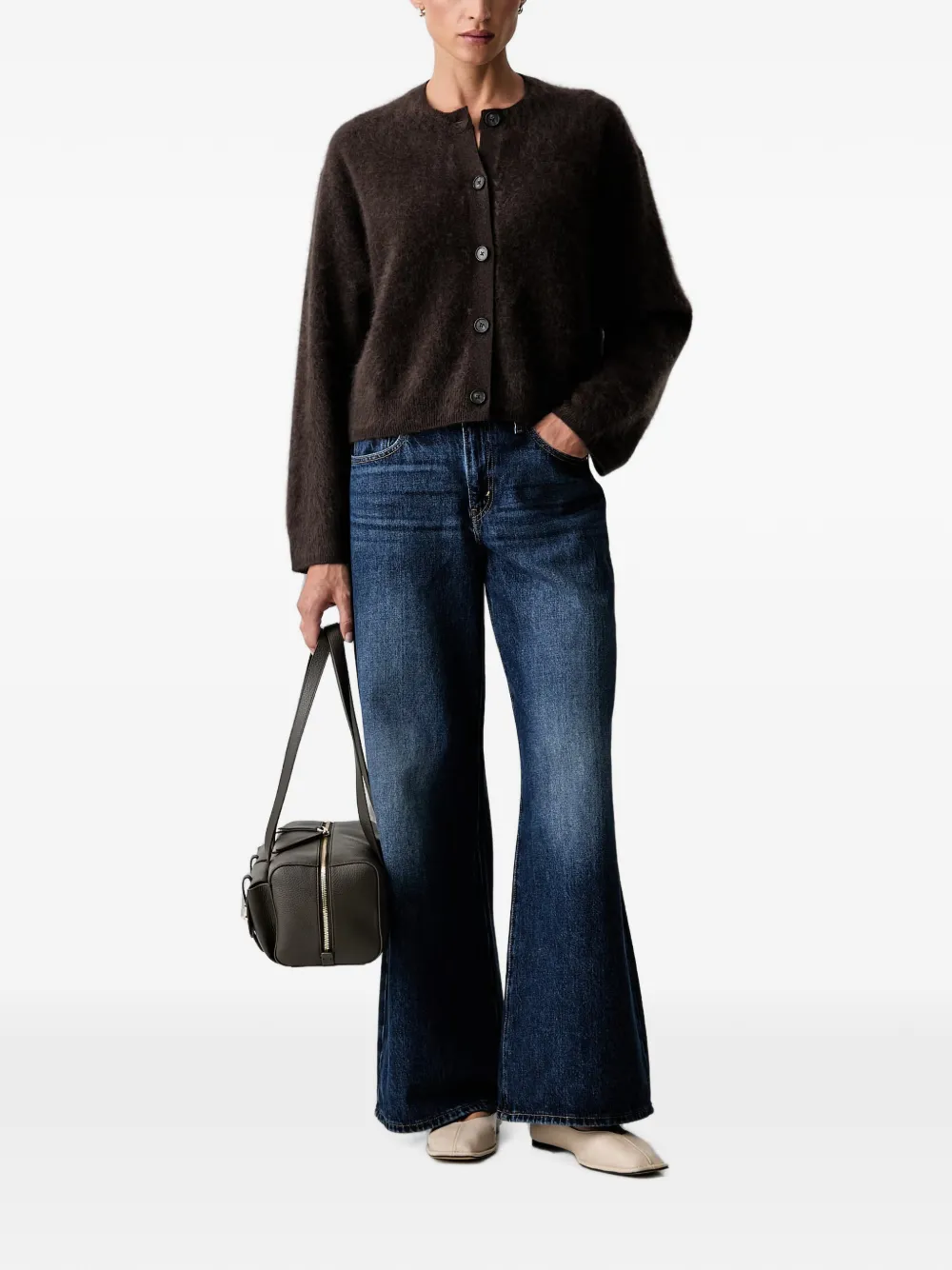Levi's faded wide-leg jeans Blauw