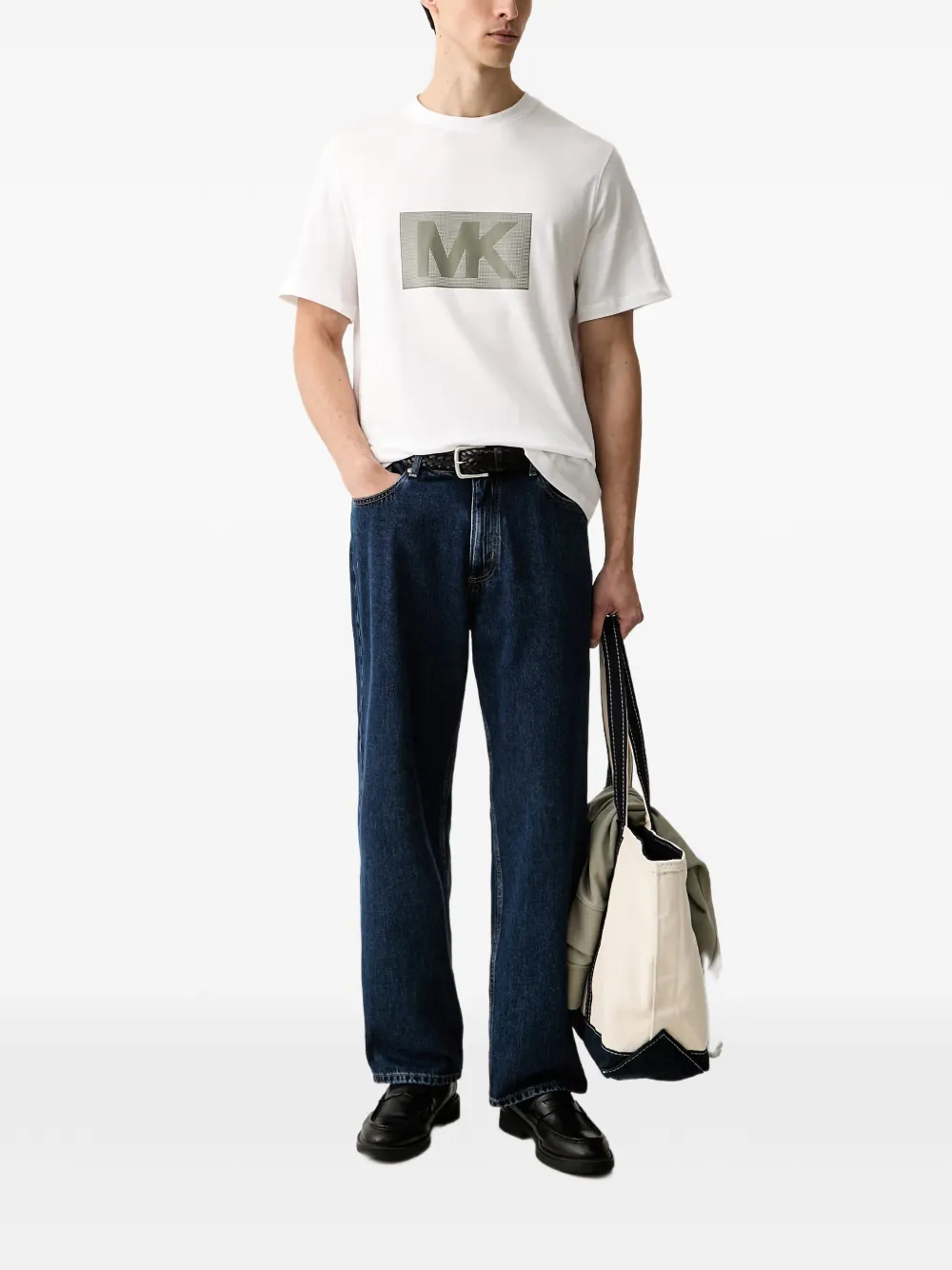 Michael Kors T-shirt met logoprint Wit