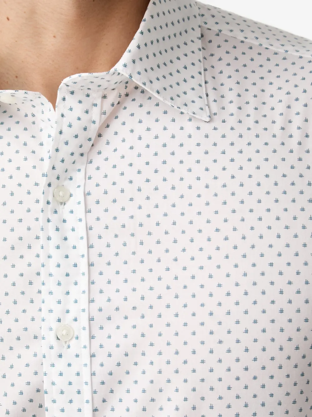 Michael Kors Overhemd met geometrische print Wit