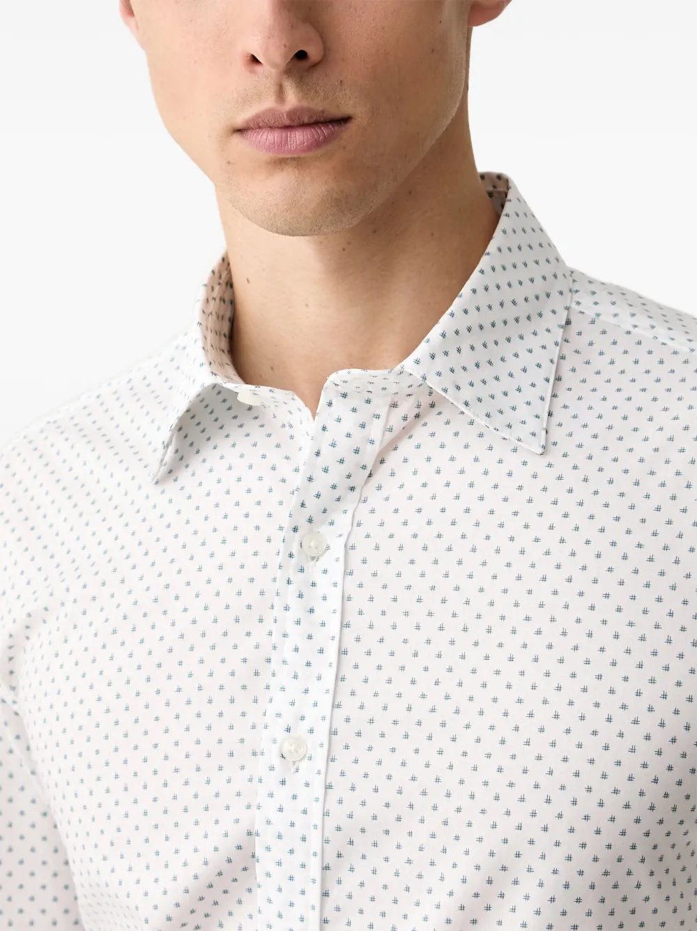 Michael Kors Overhemd met geometrische print Wit
