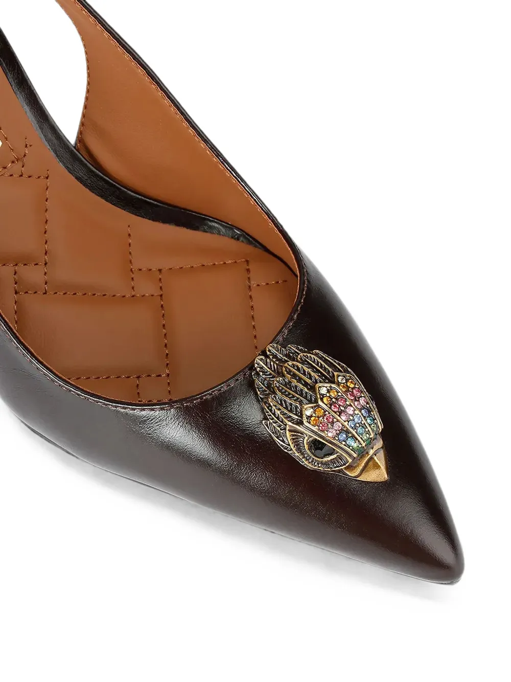 Kurt Geiger London Belgravia high sling back heels Bruin