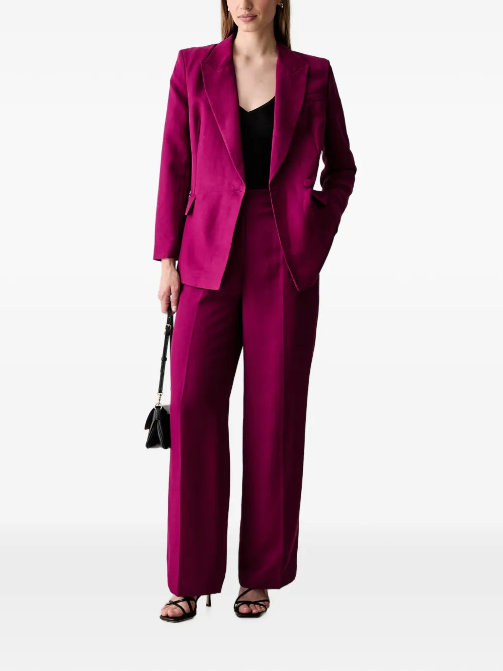 Morgan Peak-lapels Single-breasted Blazer In Multi