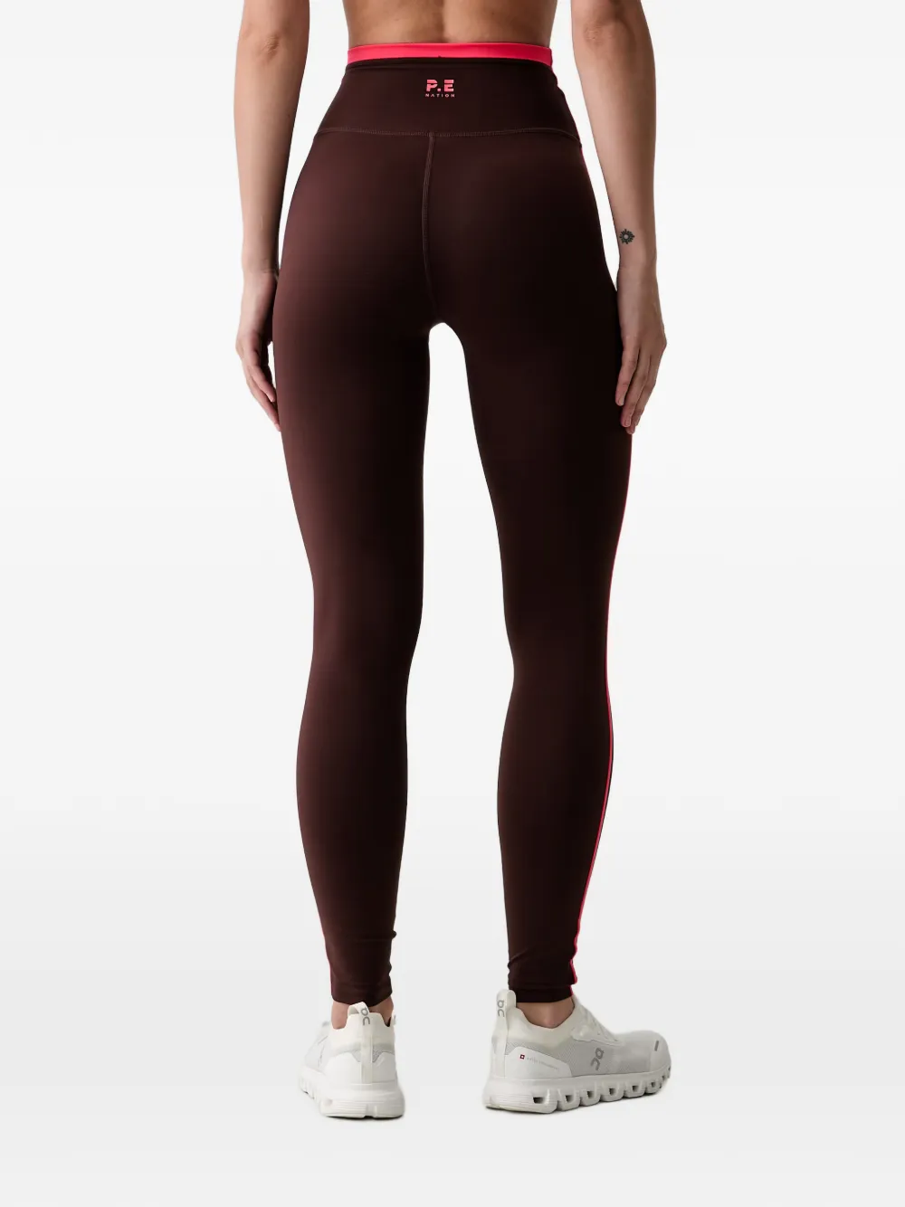 P.E Nation Legging met logostreep Bruin