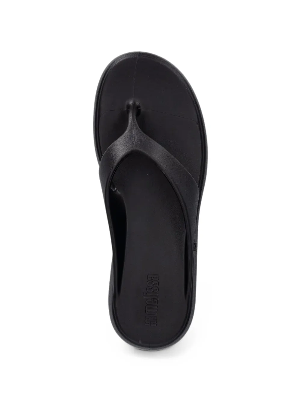 Melissa logo-plaque flip-flops Zwart