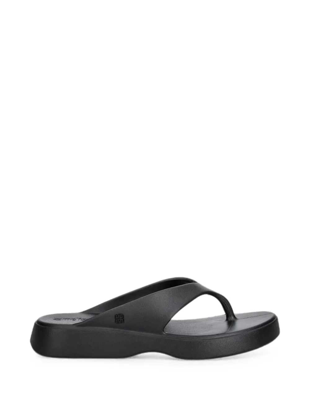 Melissa logo-plaque flip-flops Zwart